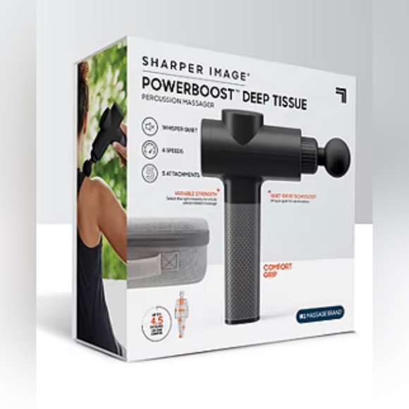 Sharper Image Power Percussion Deep Tissue Massager - Picture 2 of 4